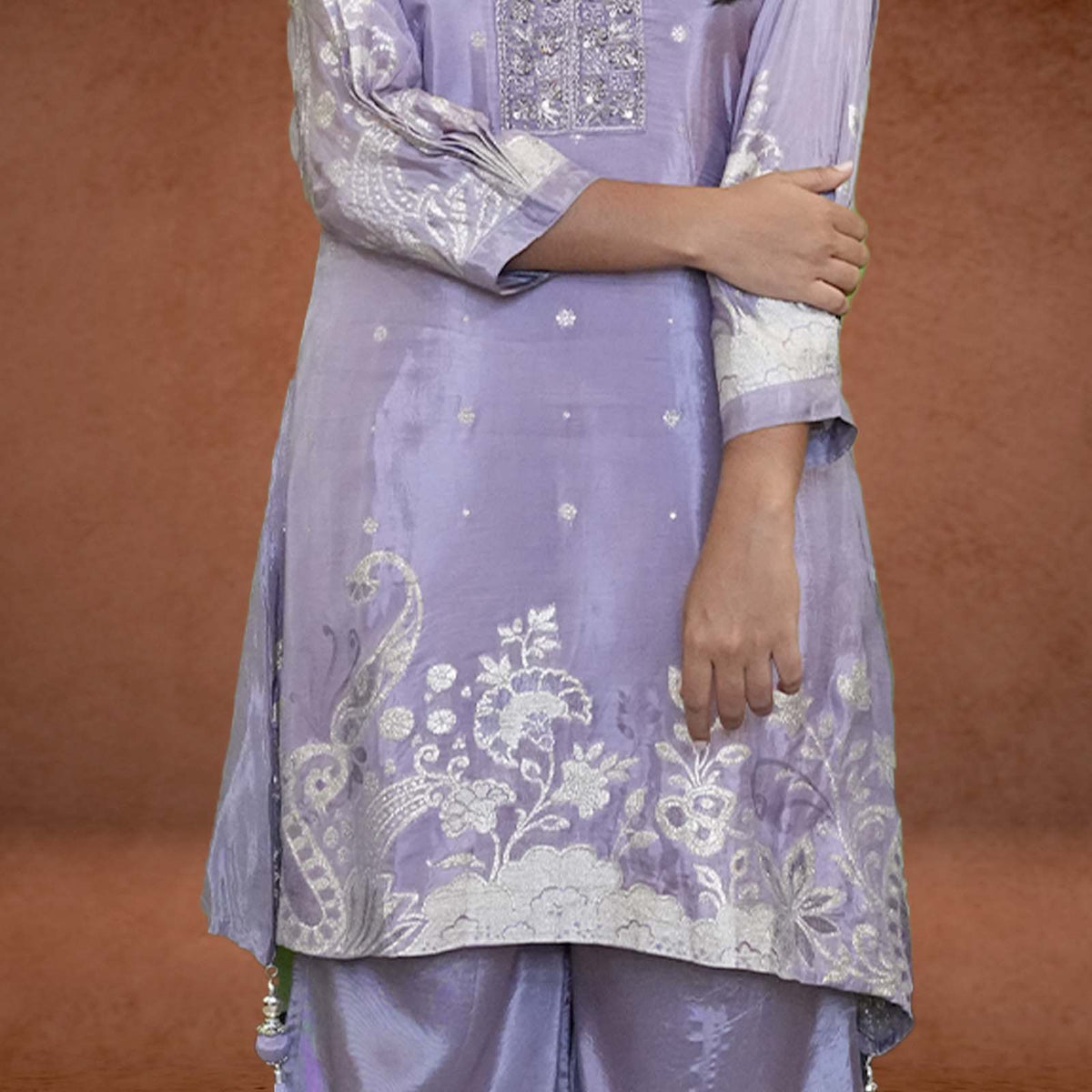 Lavender Luxe Embroidered Kurta Set