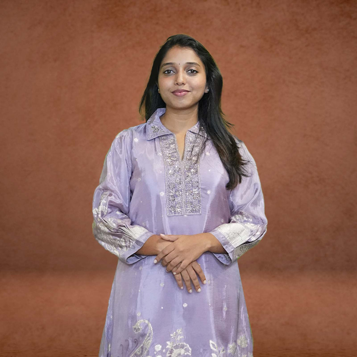 Lavender Luxe Embroidered Kurta Set