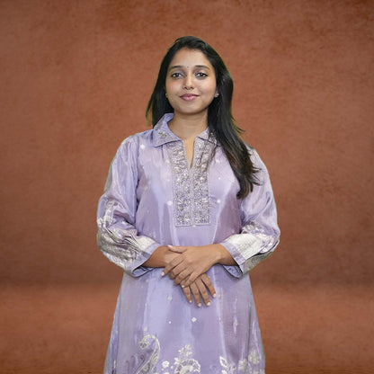 Lavender Luxe Embroidered Kurta Set